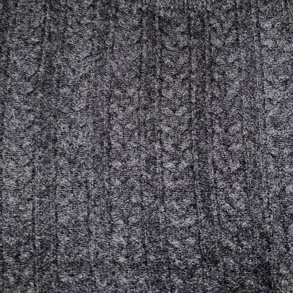 Saks Fifth Avenue Black Cashmere Crewneck Cable - Picture 2 of 5